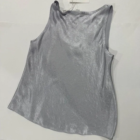 Vince Scoop-neck Satin Vest Top - Size XXS‎ - NEW With Tags. - Picture 7 of 14